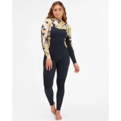 Combinaison Surf Femme Billabong Salty Dayz FrontZip 4/3mm -Sports Nautiques Série Magasin combinaison surf femme billabong salty dayz frontzip 43mm 4