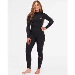 Billabong Combinaison Surf Femme Billangong Sinergy BackZip 4/3mm 2023