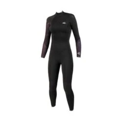 Combinaison Surf Femme Soöruz Divine BackZip 4/3mm Noir / Bordeaux