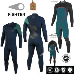 Combinaison Surf Homme Soorüz FrontZip Fighter Bleu 4/3mm 2023 -Sports Nautiques Série Magasin combinaison surf homme sooruz frontzip fighter bleu 4 3mm 2023 4