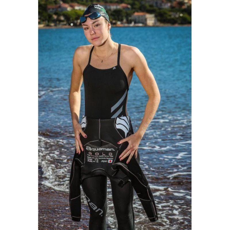 Combinaison Triathlon Femme Aquaman Gold 5mm 6 Combinaison Triathlon Femme Aquaman Gold 5mm – Image 4