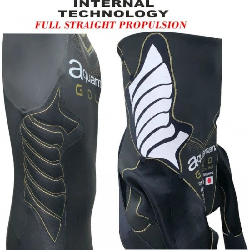 Combinaison Triathlon Femme Aquaman Gold 5mm 8 Combinaison Triathlon Femme Aquaman Gold 5mm – Image 6
