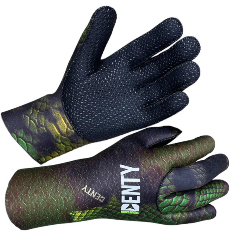 Gants Chasse Denty Spearfishing Anaconda Vert 3mm 3 Gants Chasse Denty Spearfishing Anaconda Vert 3mm