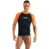 Lycra MC Seac T-sun Homme Noir/Orange -Sports Nautiques Série Magasin lycra mc seac t sun homme noir orange