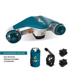 Pack Sea Scooter 2 Batteries+ Masque + Sac Etanche 9 Pack Sea Scooter 2 Batteries+ Masque + Sac Etanche -Sports Nautiques Série Magasin pack sea scooter2 batteries masque sac etanche 3