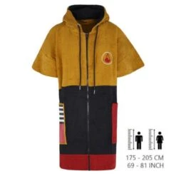 Poncho Surf Wave Hawaii Avec Zip Dusty -Sports Nautiques Série Magasin poncho surf wave hawaii avec zip dusty 4