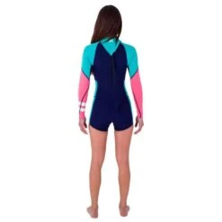 Shorty Femme Manche Longue Hurley Advant Bleu 2mm 2023 -Sports Nautiques Série Magasin shorty femme manche longue hurley advant bleu 2mm 2023 4